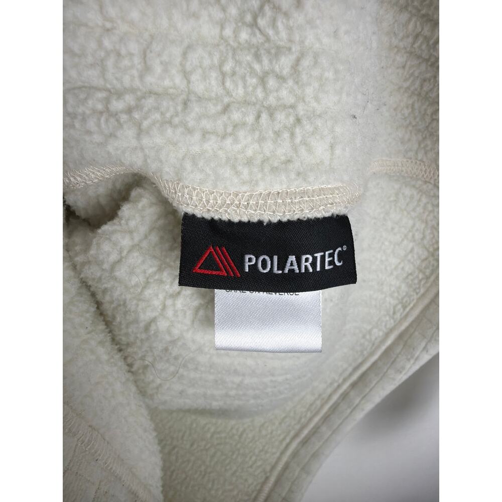 Sherpa Adventure Gear Womens Hoodie Small 1/4 Zip Cream Fleece Outdoor Nepal - Picture 7 of 8